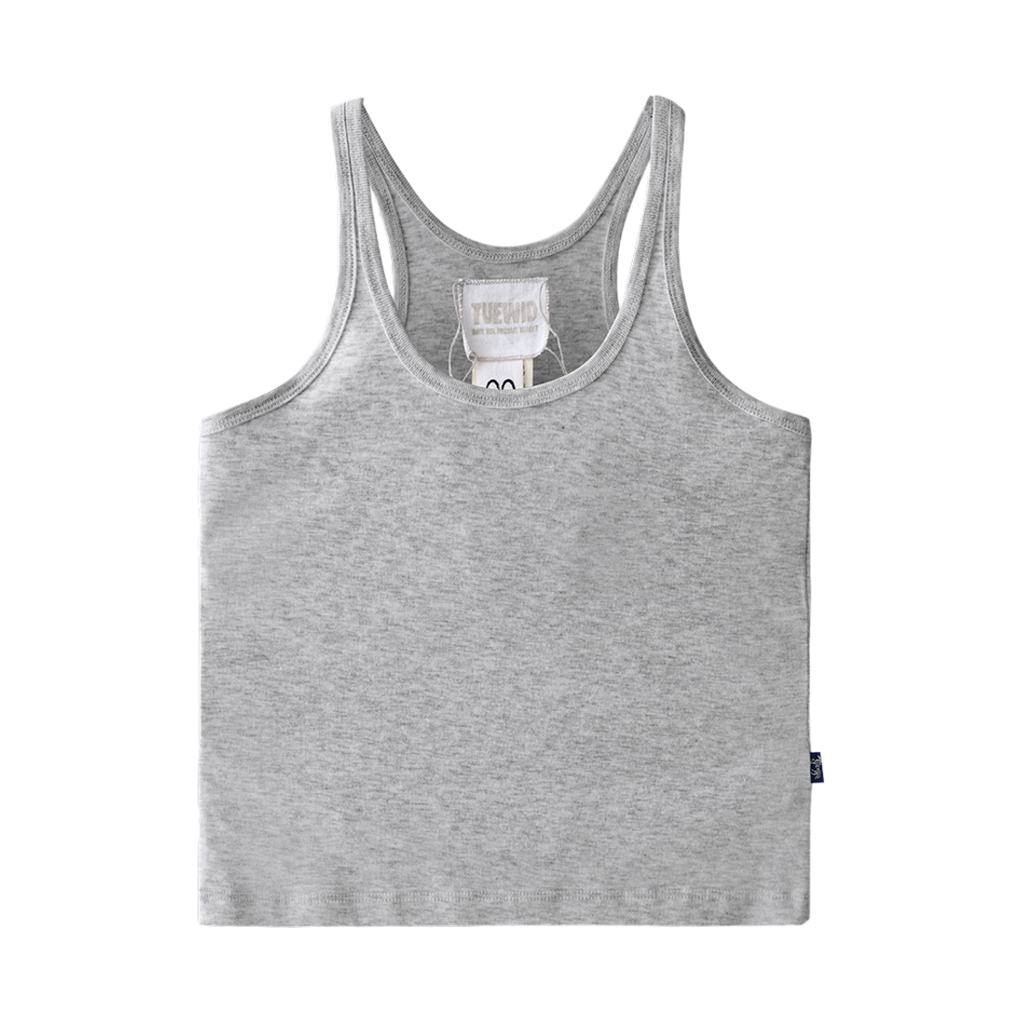 투위드 저지 탱크탑나시 그레이 00사이즈(Tuewid Jersey Tank Top Heather Gray 0 Size)