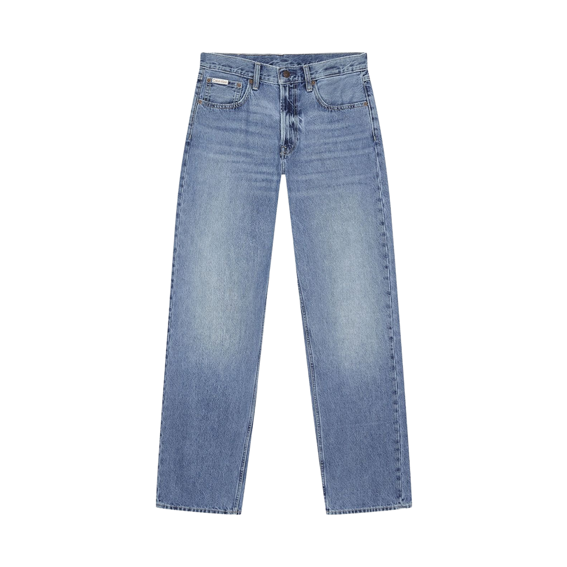 캘빈 클라인 시그니쳐 90s 스트레이트핏 진 미드 블루 데님(Calvin Klein Signature 90s Straight Fit Jeans Mid Blue Denim) - 1