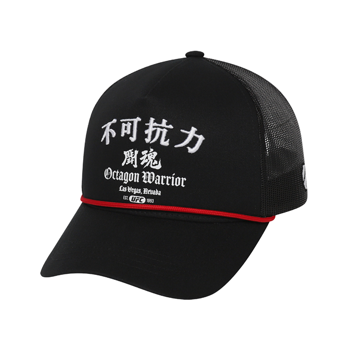 [KREAM 단독] 유에프씨 스포츠 투혼 트러커 캡 블랙([KREAM 단독] UFC SPORT FIGHTING SPIRIT Trucker Cap Black)