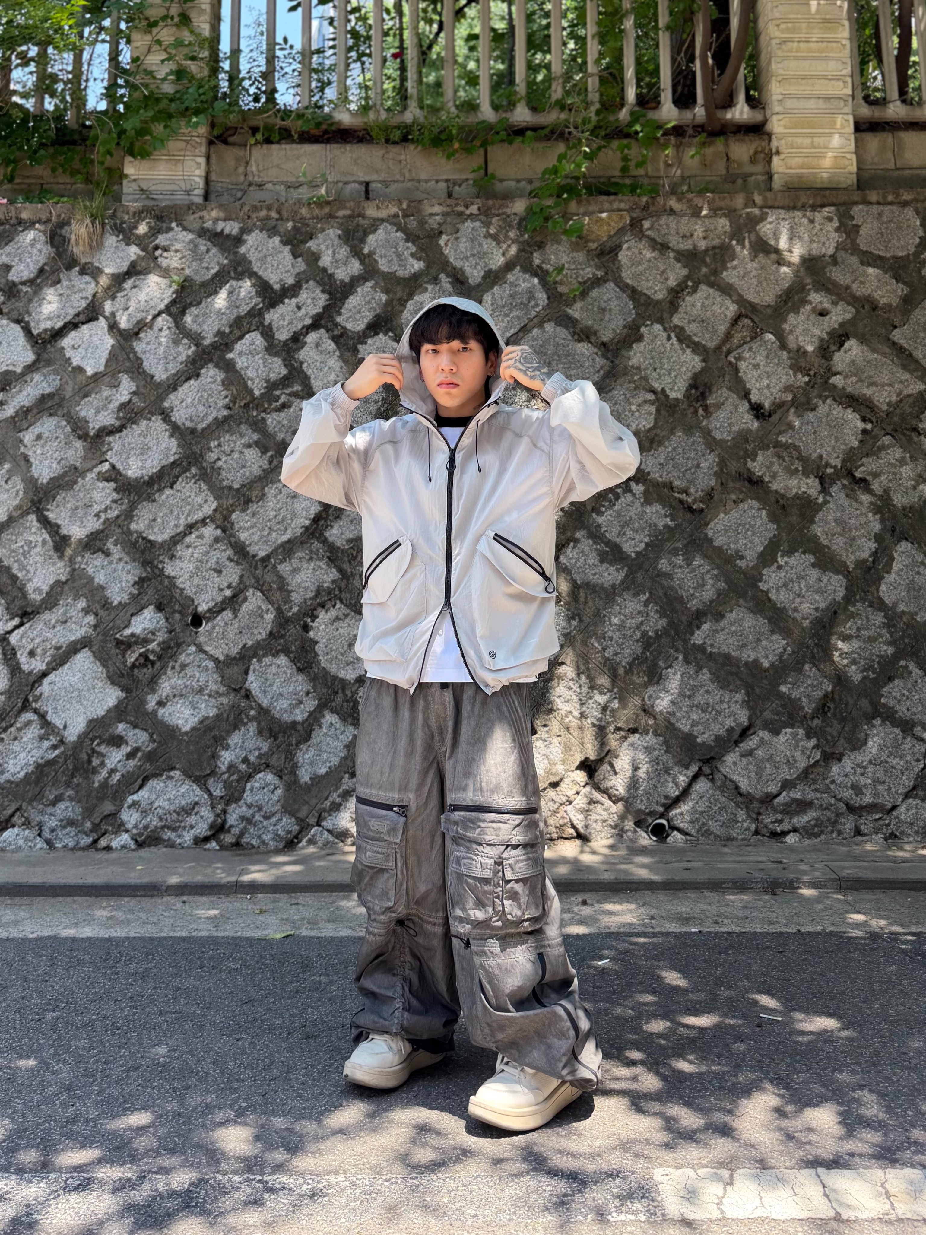 Converse x Drkshdw Turbowpn Egret 착용 스타일 - 3