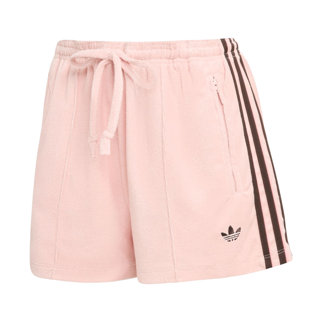 KD1396 (W) Adidas Terry Towel Firebird Shorts Sandy Pink - KR Sizing