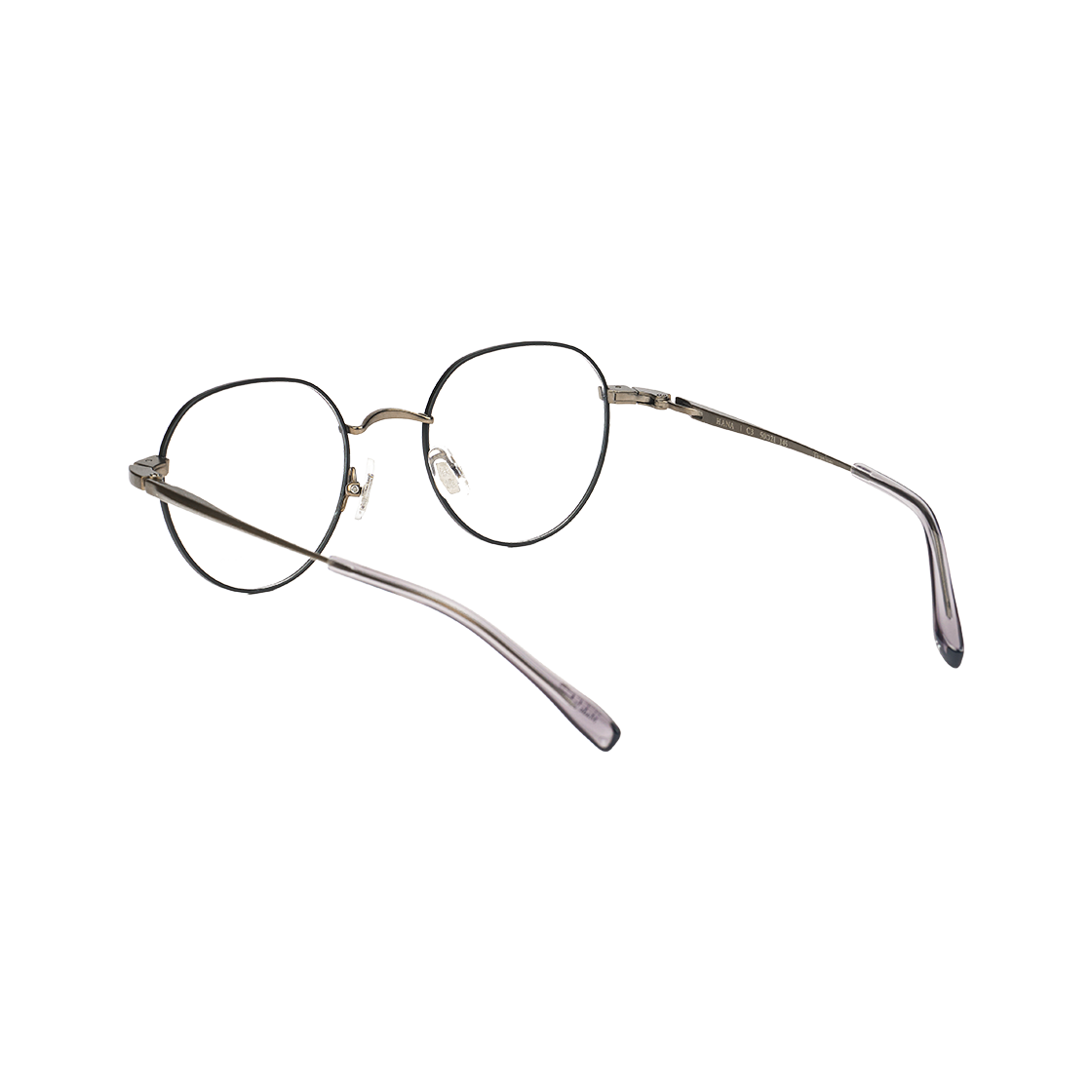 테츠오아이웨어 하나 메탈테 C3 블랙 & 앤틱 실버(TETSUO EYEWEAR Hana C3 Black & Antique silver) - 3