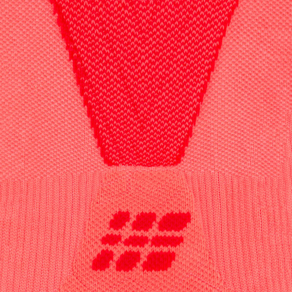 CEP 코어 런 울트라라이트 미드컷 삭스 V4 네온코랄 레드 남성용(CEP Core Run Ultralight Socks Mid Cut V4 Neon Coral Red Men's) - 2