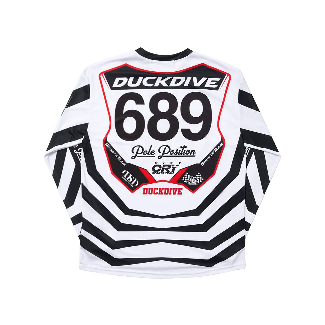 덕다이브 슈퍼커브 메쉬 져지 롱슬리브 화이트(DUCKDIVE Super Curve Mesh Jersey Long Sleeve White) - 2