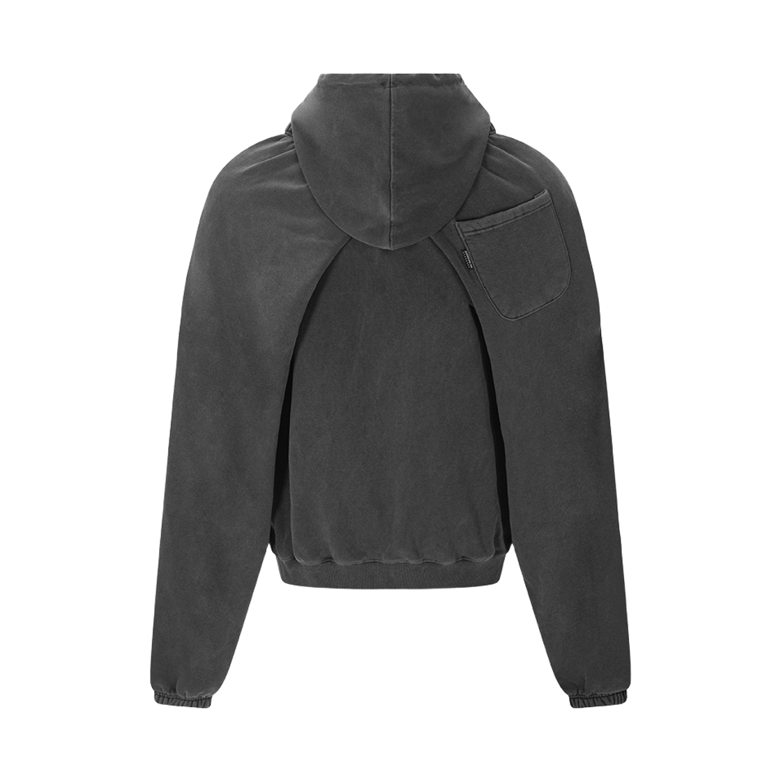 [프리오더] 써저리 팬츠 슬리브스 리메이크 후드 자켓 차콜([프리오더] Surgery Pants Sleeves Remake Hood Jacket Charcoal) - 2