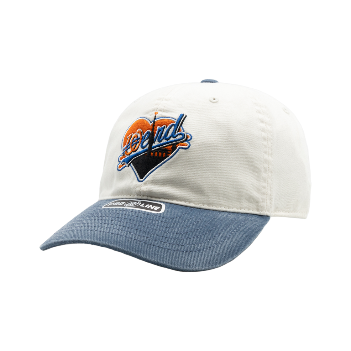 위얼드월드 하트 타워 피그먼트 배색 볼캡 아이보리(Weirdworld Heart Tower Pigment Color Block Ball Cap Ivory) - 1