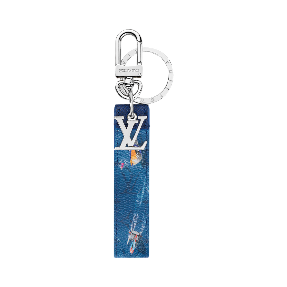 M04172 Louis Vuitton LV Dragonne Sport Key Holder And Bag Charm Blue
