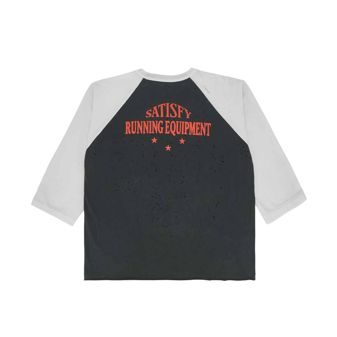 새티스파이 모스테크 베이스볼 티셔츠 오프 화이트 에이지드 블랙(Satisfy Mothtech Baseball T-Shirt Off White Aged Black) - 2