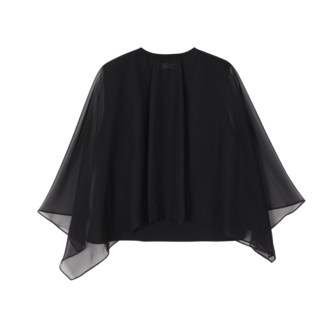 (W) 송지오 베일드 딥컷 블라우스 블랙((W) SONGZIO Veiled Deep Cut Blouse Black) - 2