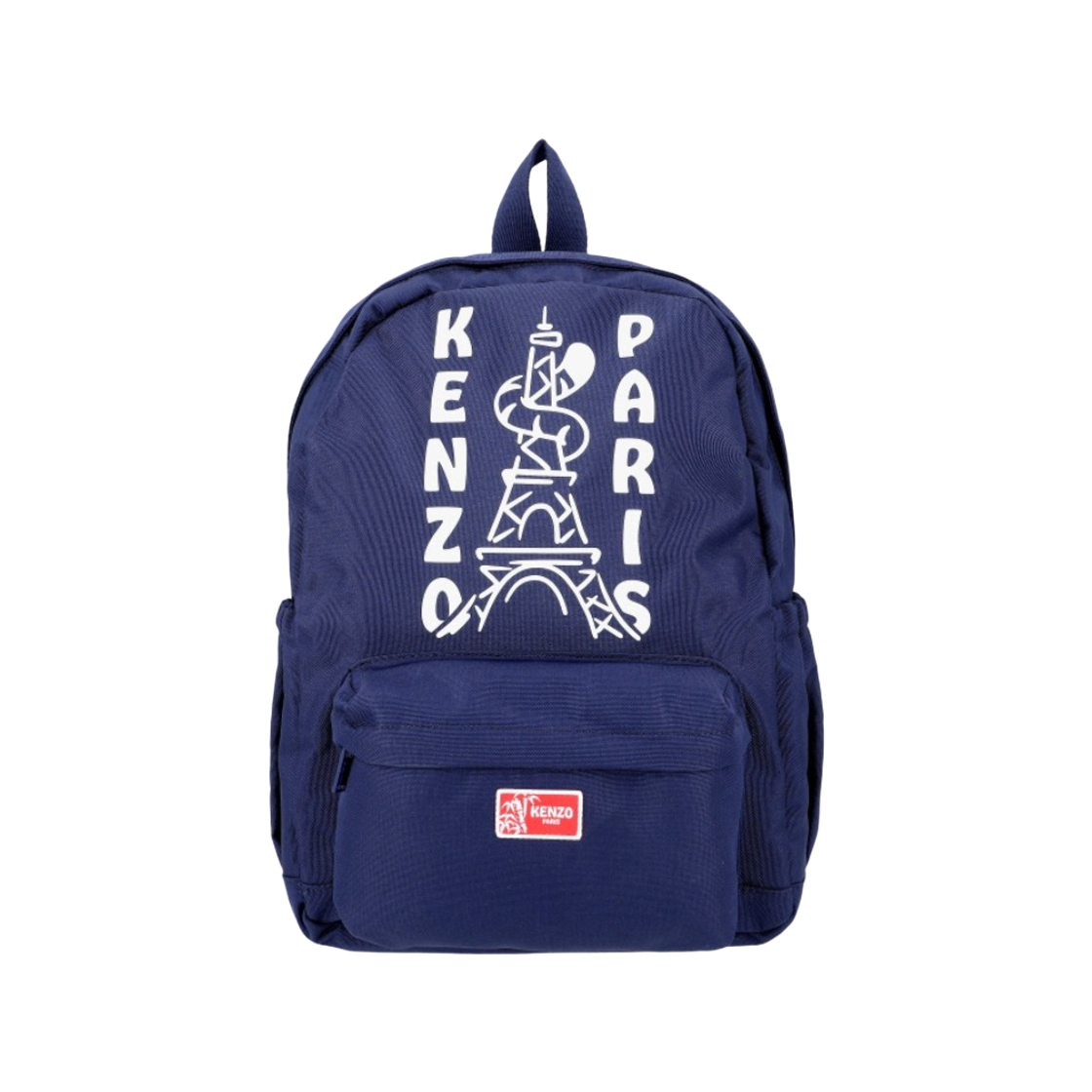 (키즈) 겐조 가든 에펠 타워 프린트 백팩 네이비 블루((Kids) Kenzo Garden Eiffel Tower Print Backpack Navy Blue)