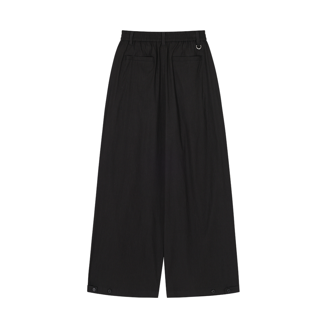 (W) 송지오 레벨 볼륨 린넨 팬츠 블랙((W) SONGZIO Level Volume Linen Pants Black) - 2