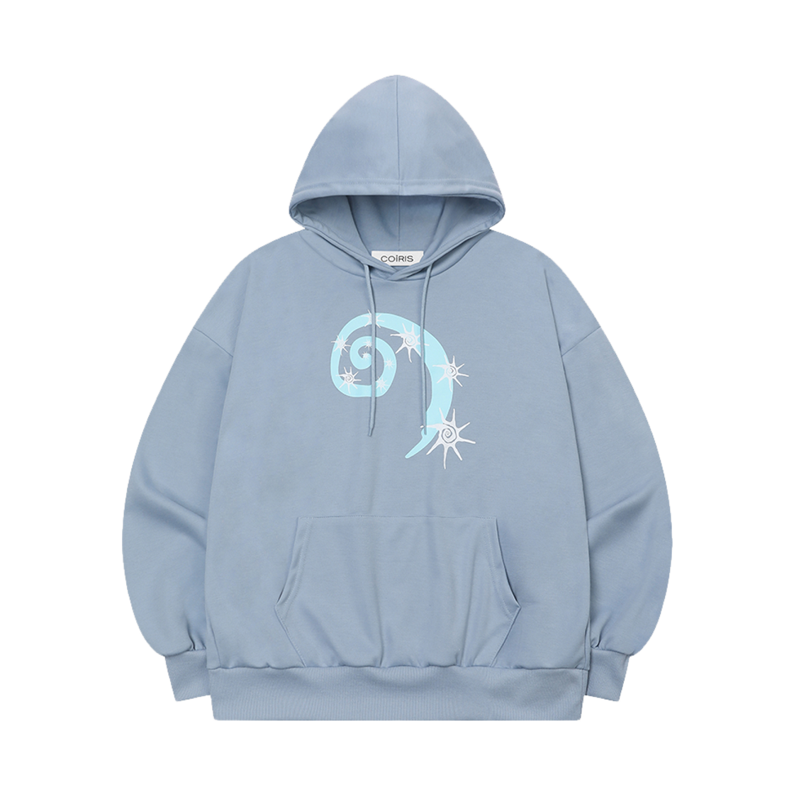 C-P00000BK Coiris Nave Swirl Logo Hood T Sora