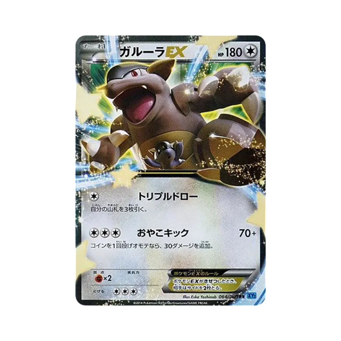 XY2-064-080 Pokemon TCG Kangaskhan ex RR Wild Blaze (Japanese Ver.)