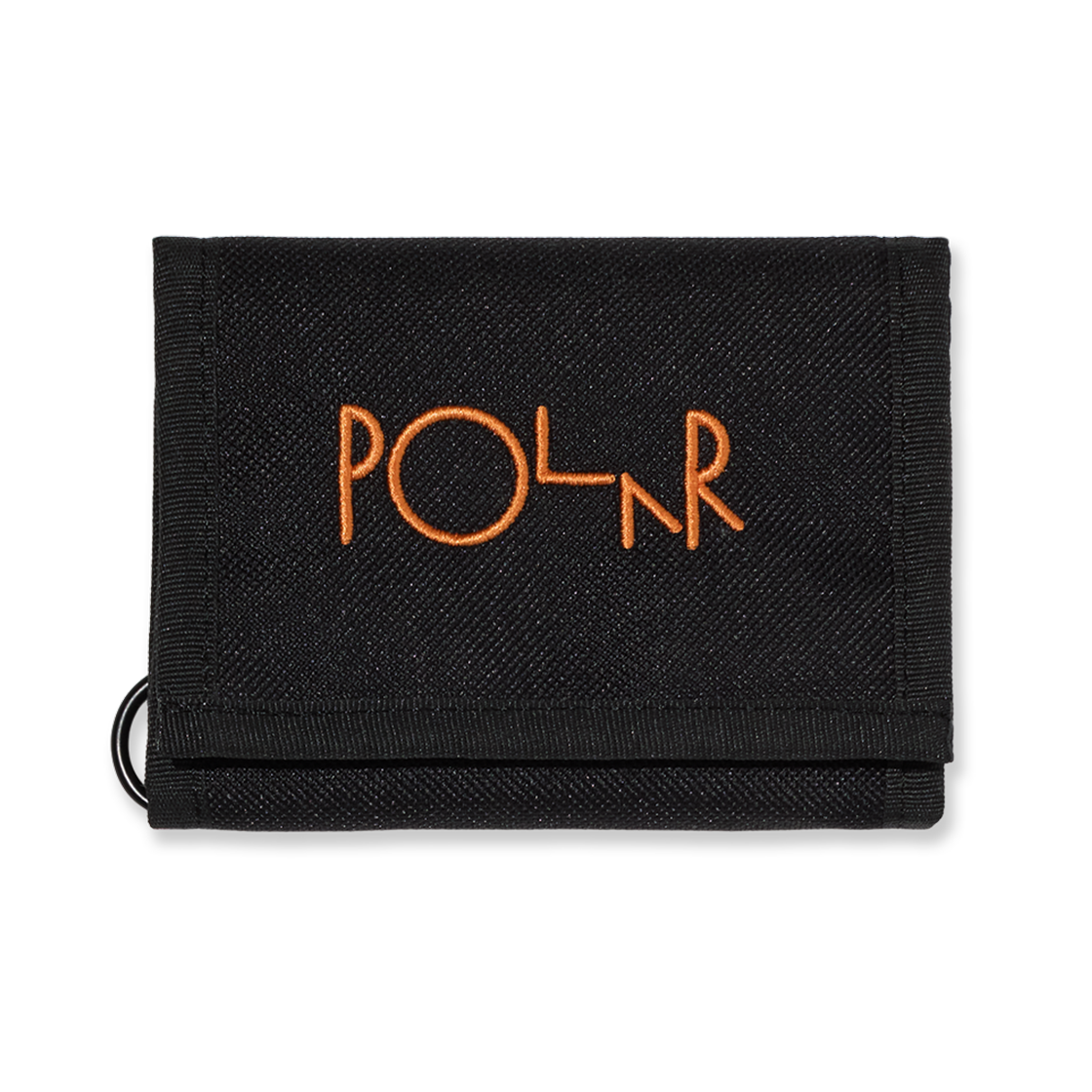 P000BLQU Polar Skate Co. Key Wallet Script Logo Black/Orange