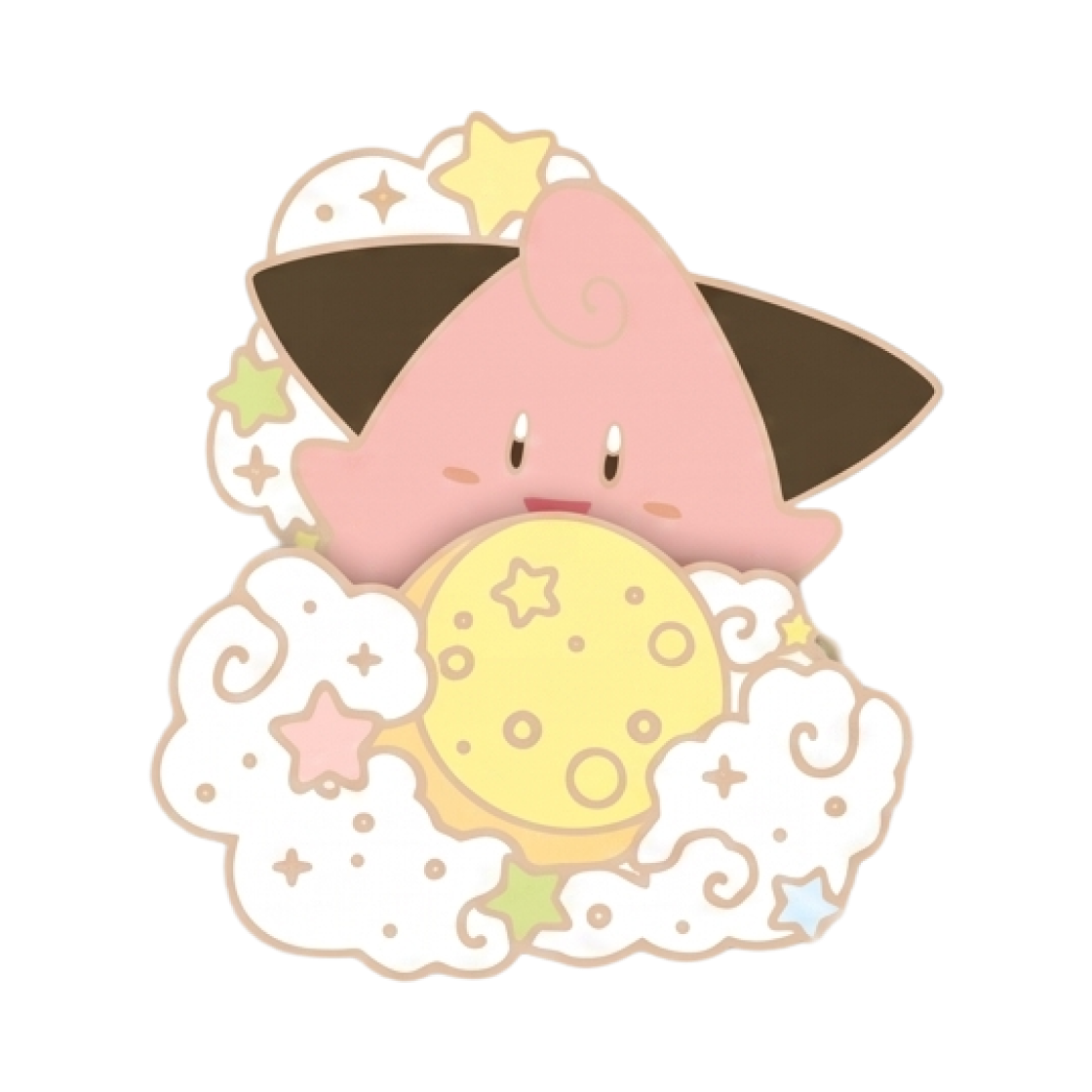 포켓몬 x 이삭토스트 메탈 뱃지 삐 (개봉)(Pokemon x Isaac Toast Metal Badge Cleffa (Opened))
