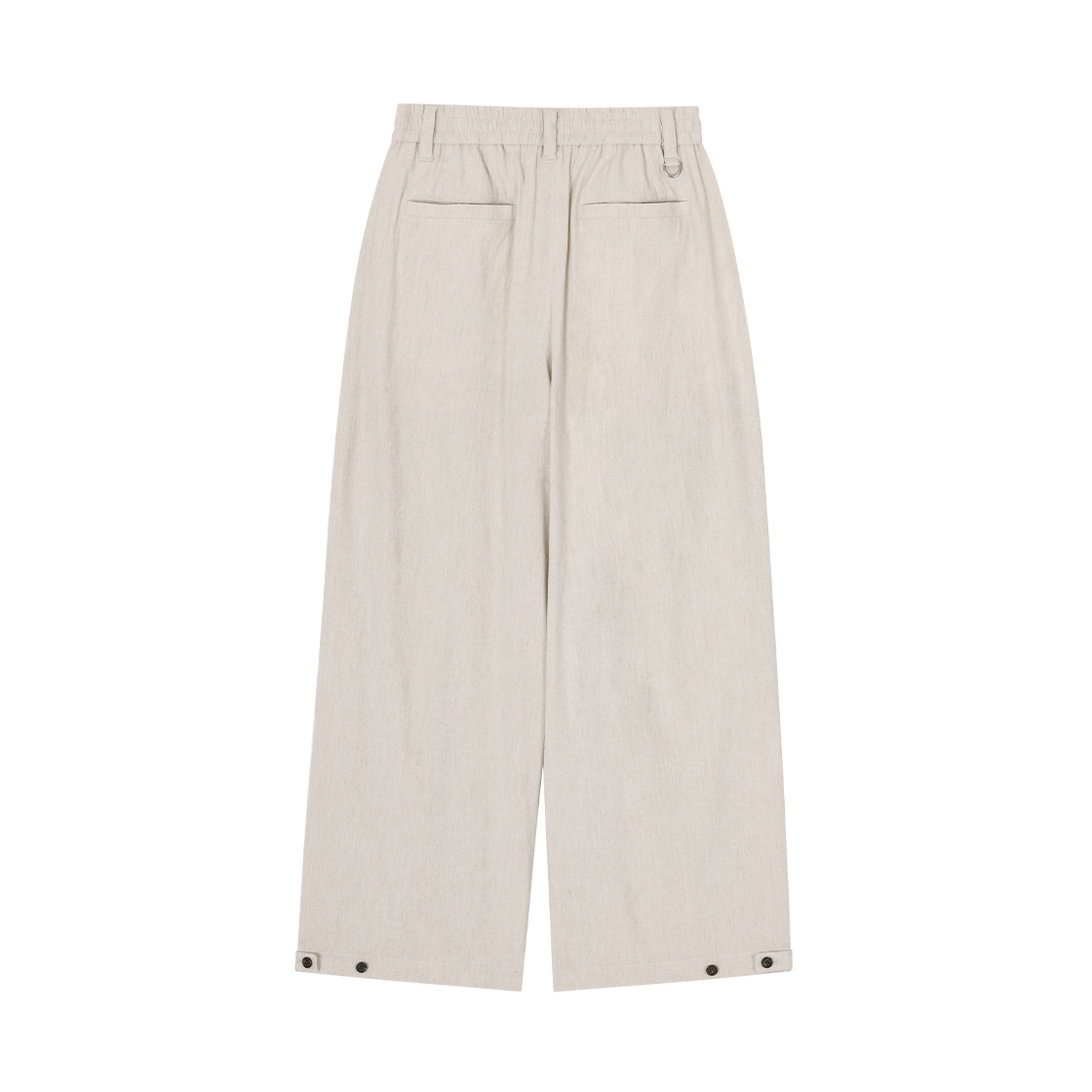 (W) 송지오 레벨 볼륨 린넨 팬츠 베이지((W) SONGZIO Level Volume Linen Pants Beige) - 2