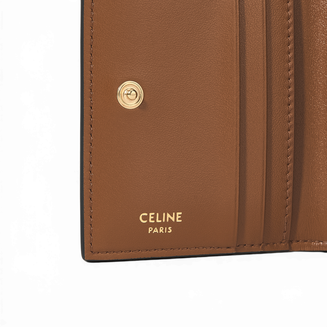 셀린느 바이폴드 카드 홀더 트리옹프 캔버스 탄(Celine Bi-Fold Card Holder in Triomphe Canvas Tan) - 5