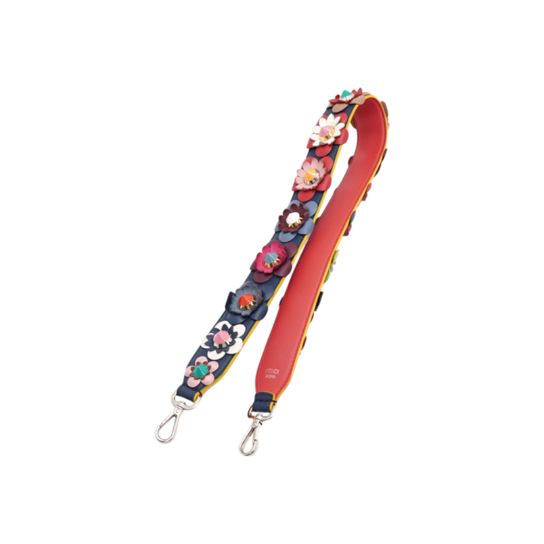 IT78DDR2RJLE Fendi Multi-Color Leather You Floral Shoulder Strap
