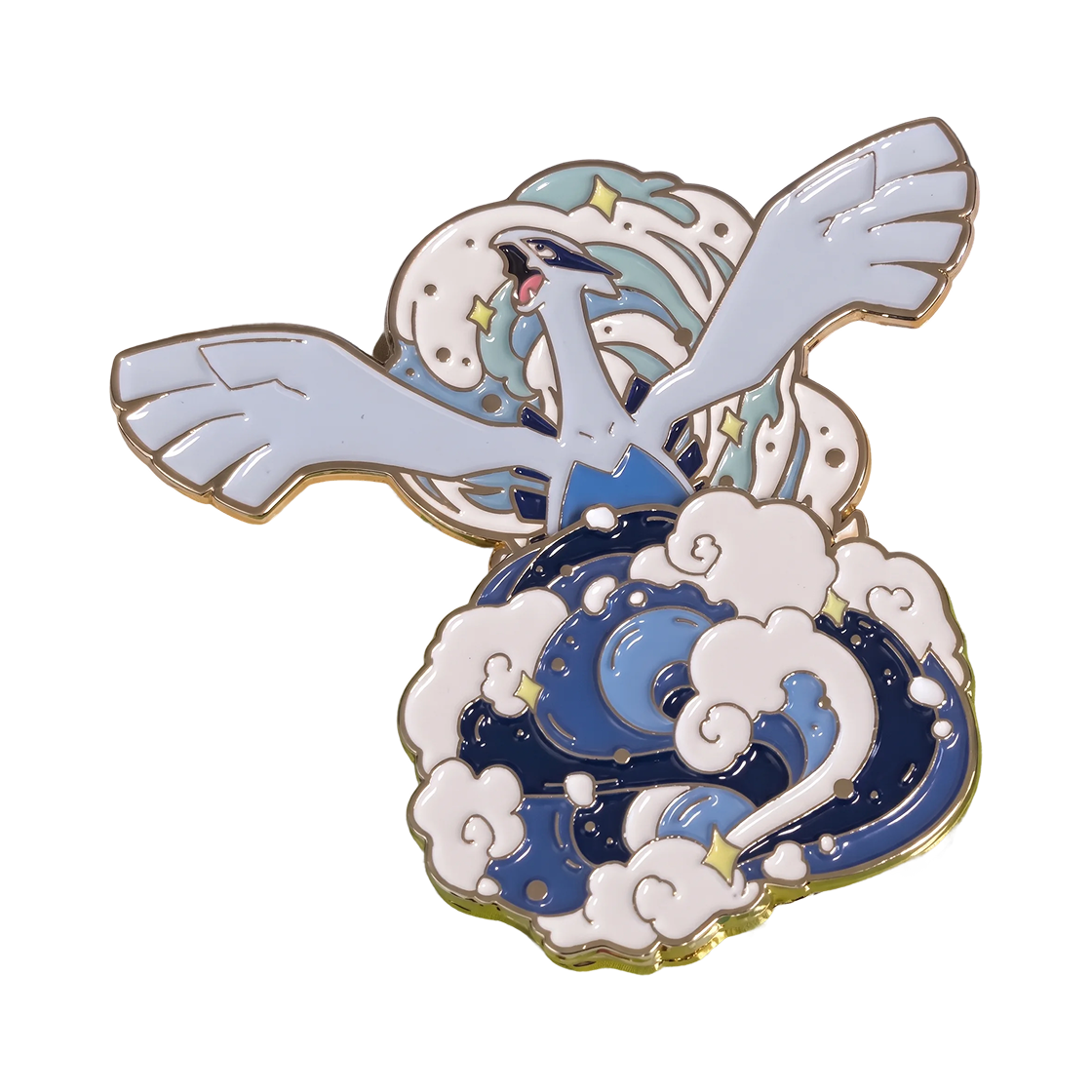 포켓몬 x 이삭토스트 메탈 뱃지 루기아 (개봉)(Pokemon x Isaac Toast Metal Badge Lugia (Opened))