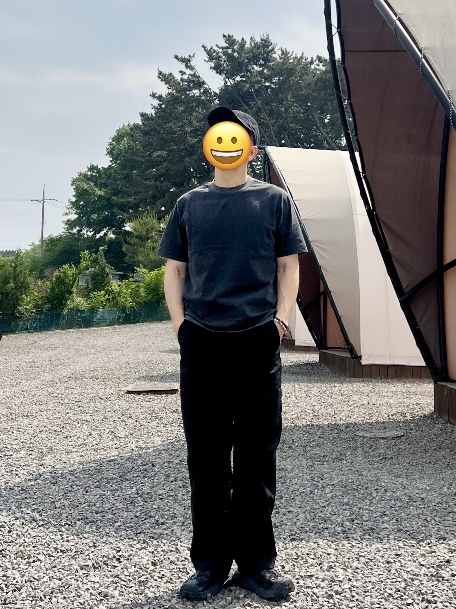 Dimitri Black Everyone's Single Stitch Short Sleeve T-Shirt Coolmax Fabric Pigment Charcoal, Hoka Hopara 2 Black 착용 스타일 - 1