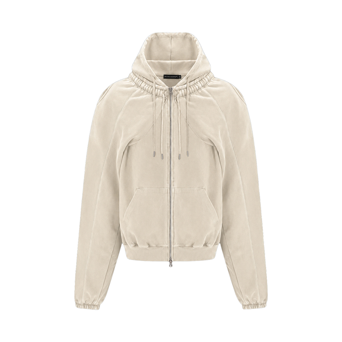 [프리오더] 써저리 팬츠 슬리브스 리메이크 후드 자켓 아이보리([프리오더] Surgery Pants Sleeves Remake Hood Jacket Ivory)