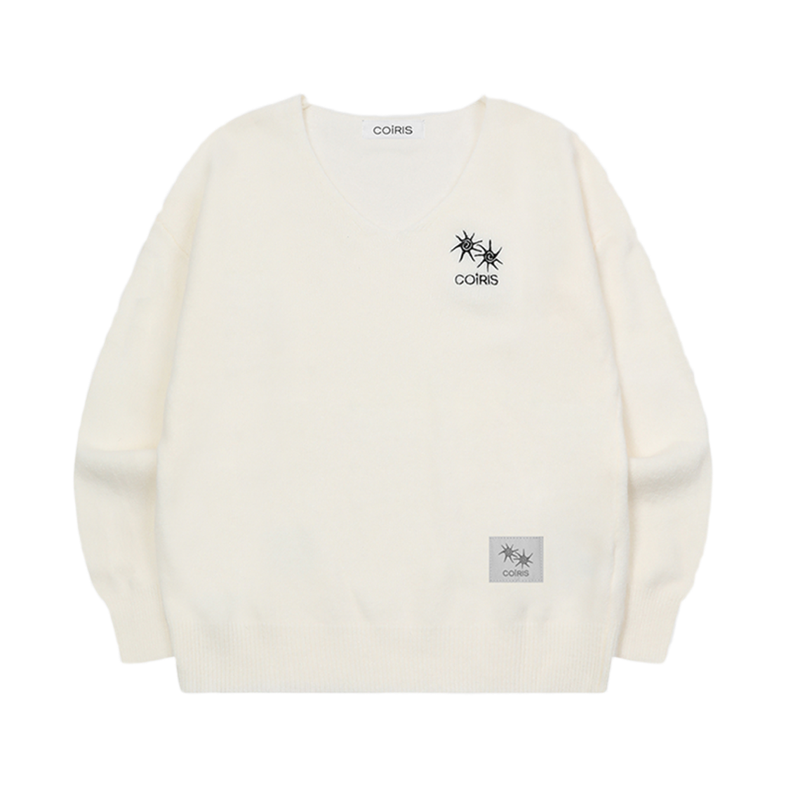 코이리스 노빈 브이넥 니트 아이보리(Coiris Novin V-Neck Knit Ivory)