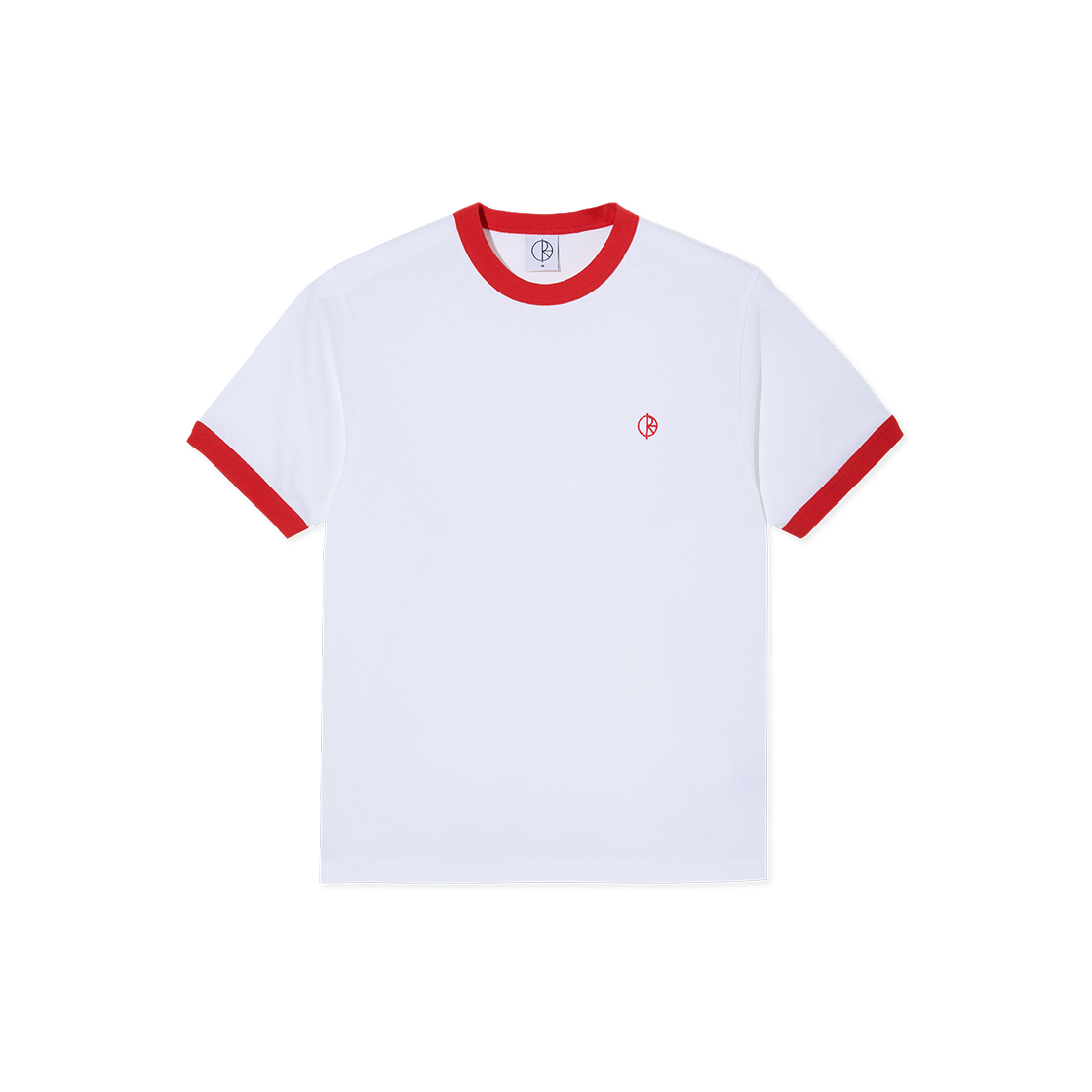 P000BLPQ Polar Skate Co. Ringer Tee White/Red