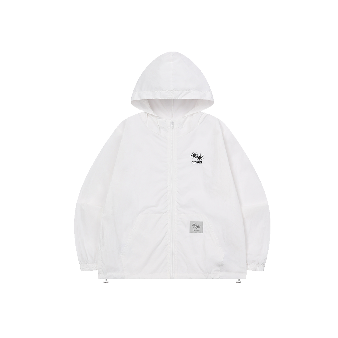 C-P00000GM Coiris Seino Hood Windbreaker Black White
