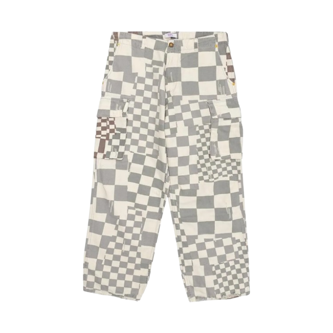 ERL 우븐 프린티드 카고 팬츠 체커(ERL Woven Printed Cargo Pants Checker)