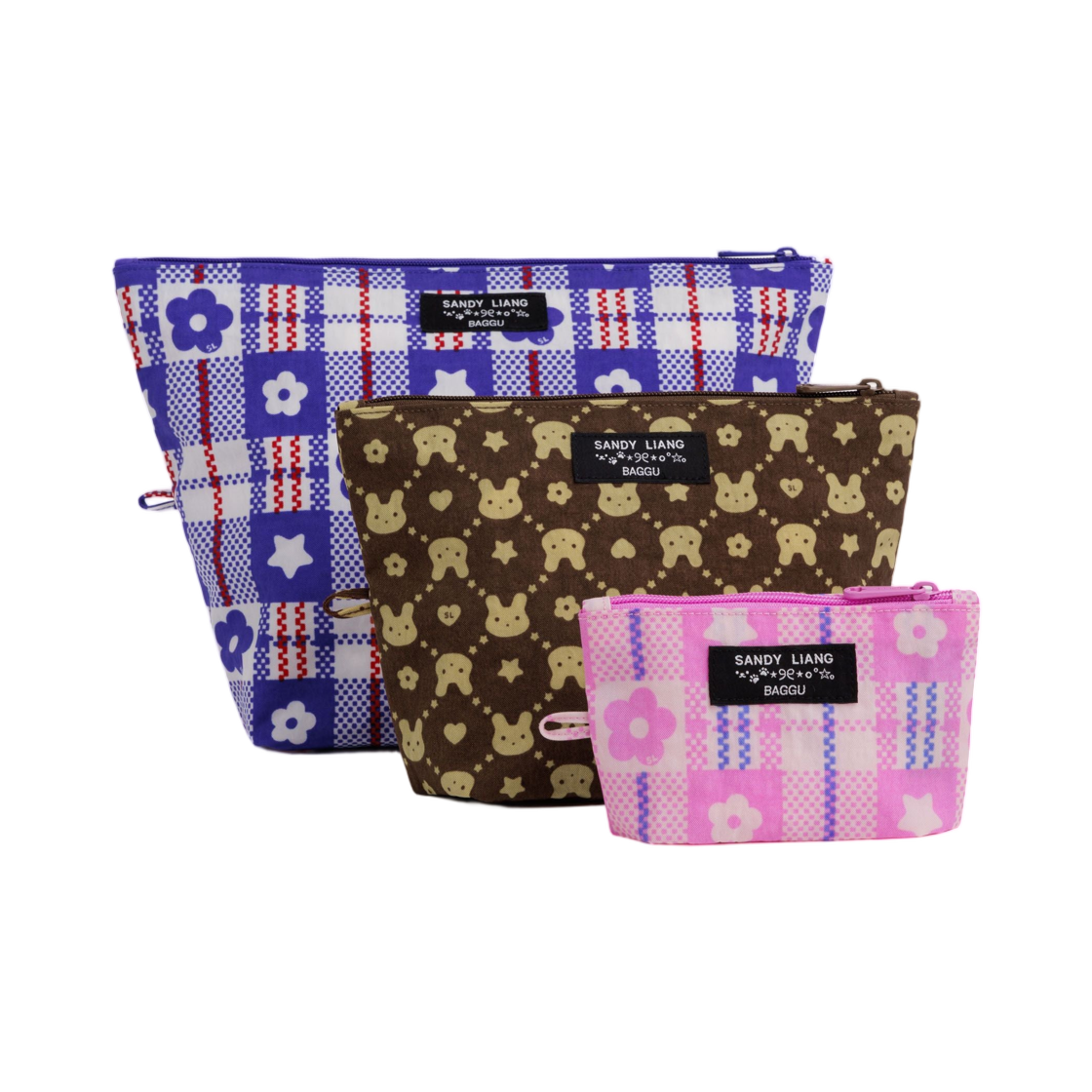 샌디 리앙 x 바쿠 고 파우치 세트 샌디 리앙(Sandy Liang x Baggu Go Pouch Set Sandy Liang)