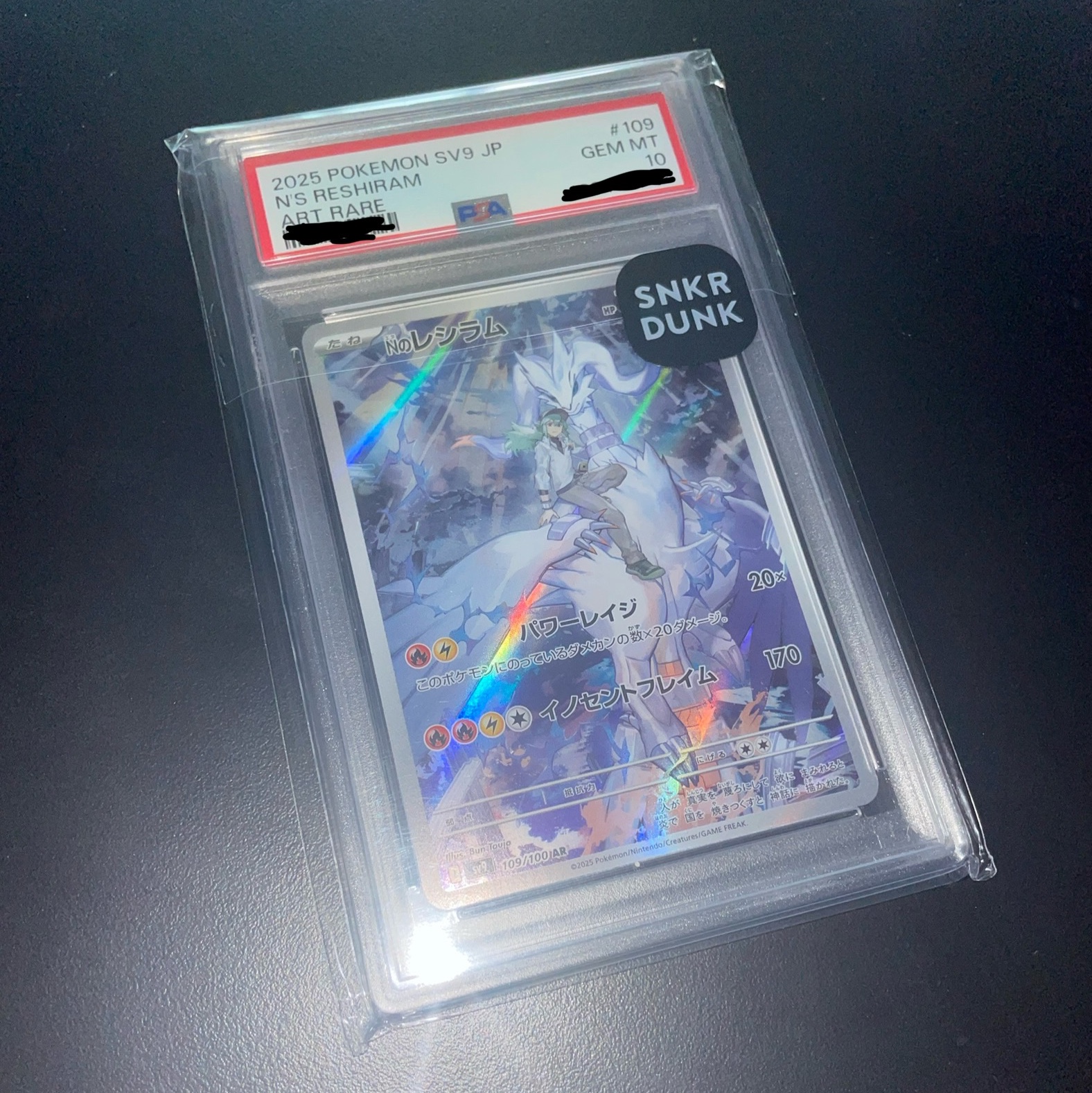 Pokemon TCG N's Reshiram AR Battle Partners (Japanese Ver.) 착용 스타일