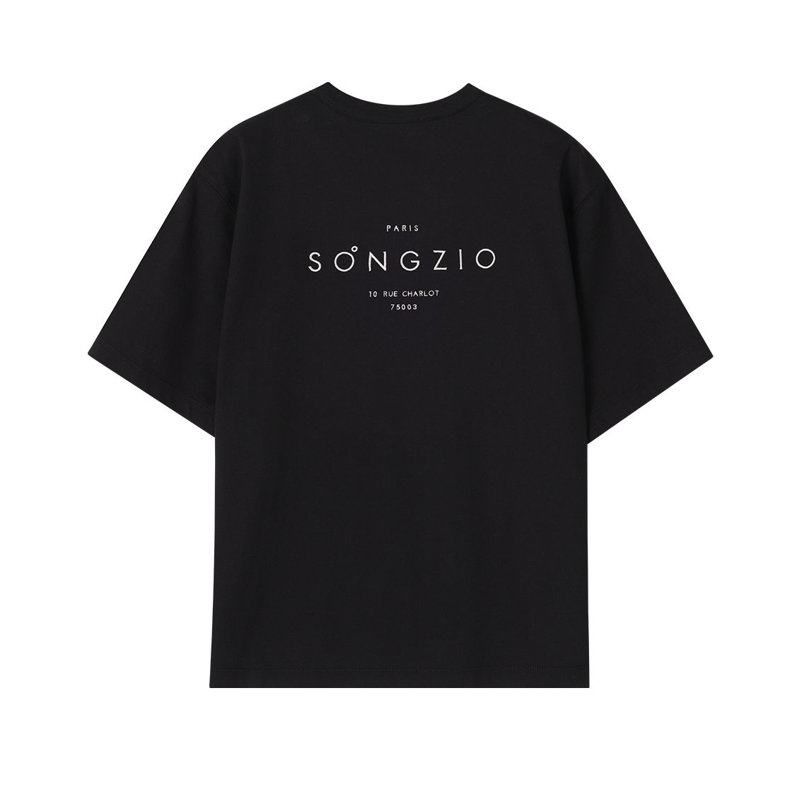 (W) 송지오 오리진 파리 티셔츠 블랙((W) SONGZIO Origin Paris T Shirt Black) - 2