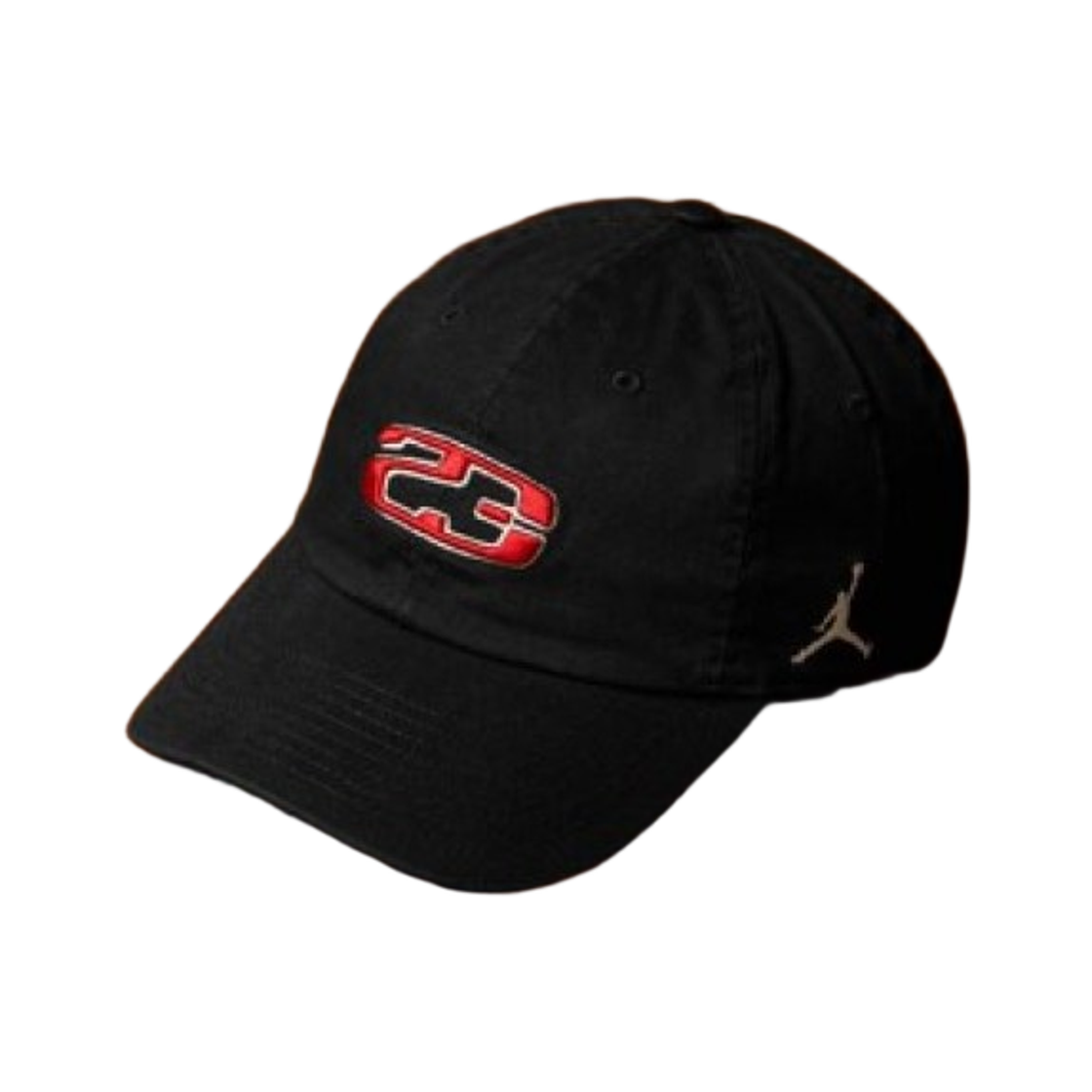 HJ2444-010 Jordan Club Unstructured Cap Black Sail