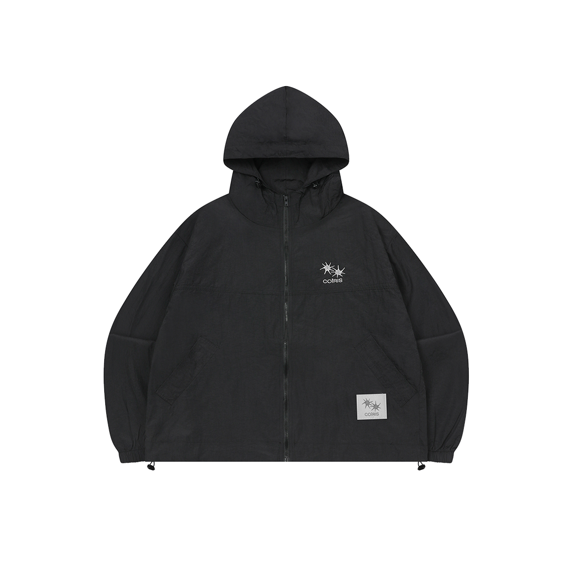 C-P00000FO Coiris Edin Hood Windbreaker Black