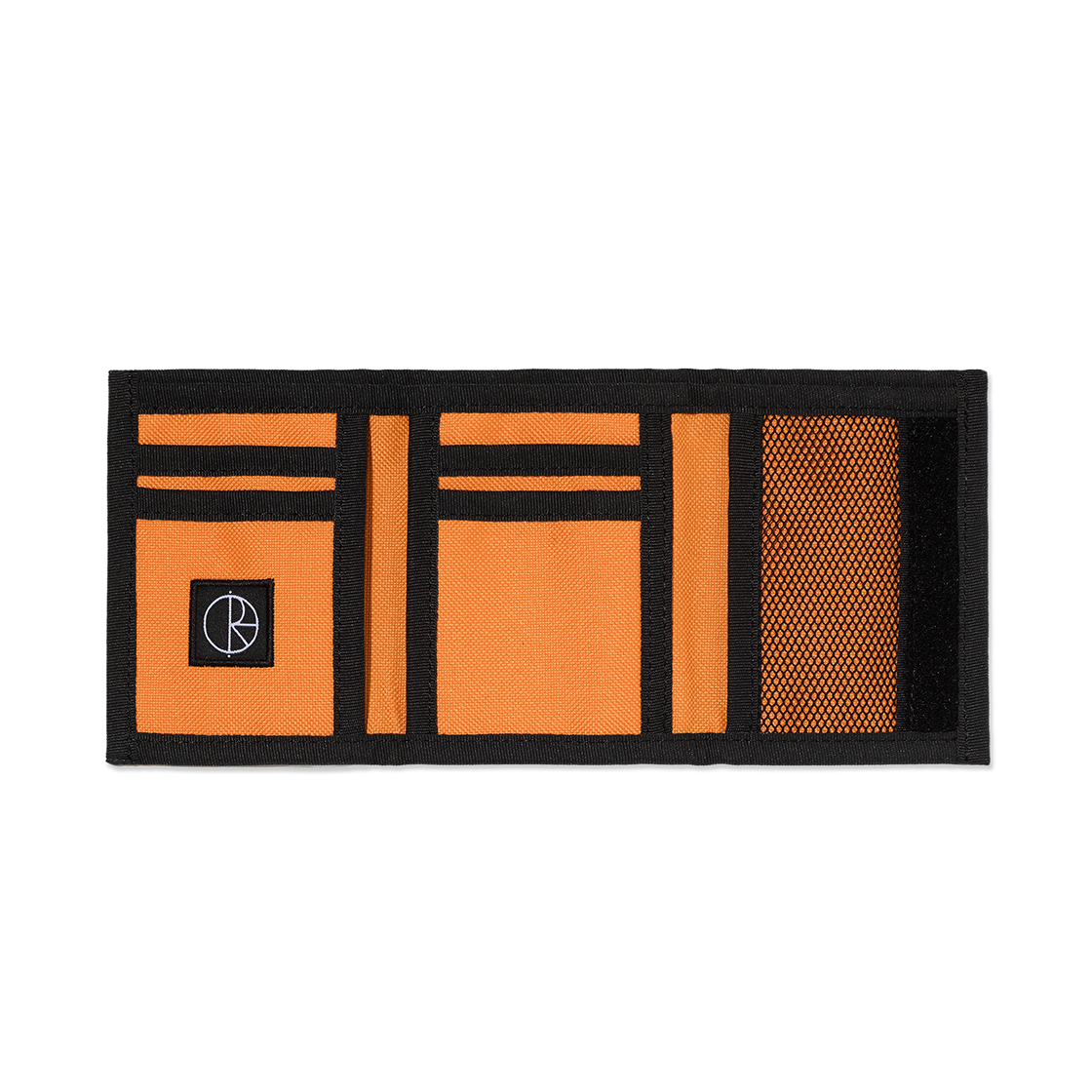 폴라스케이트 키 월렛 스크립트 로고 블랙/오렌지(Polar Skate Co. Key Wallet Script Logo Black/Orange) - 2