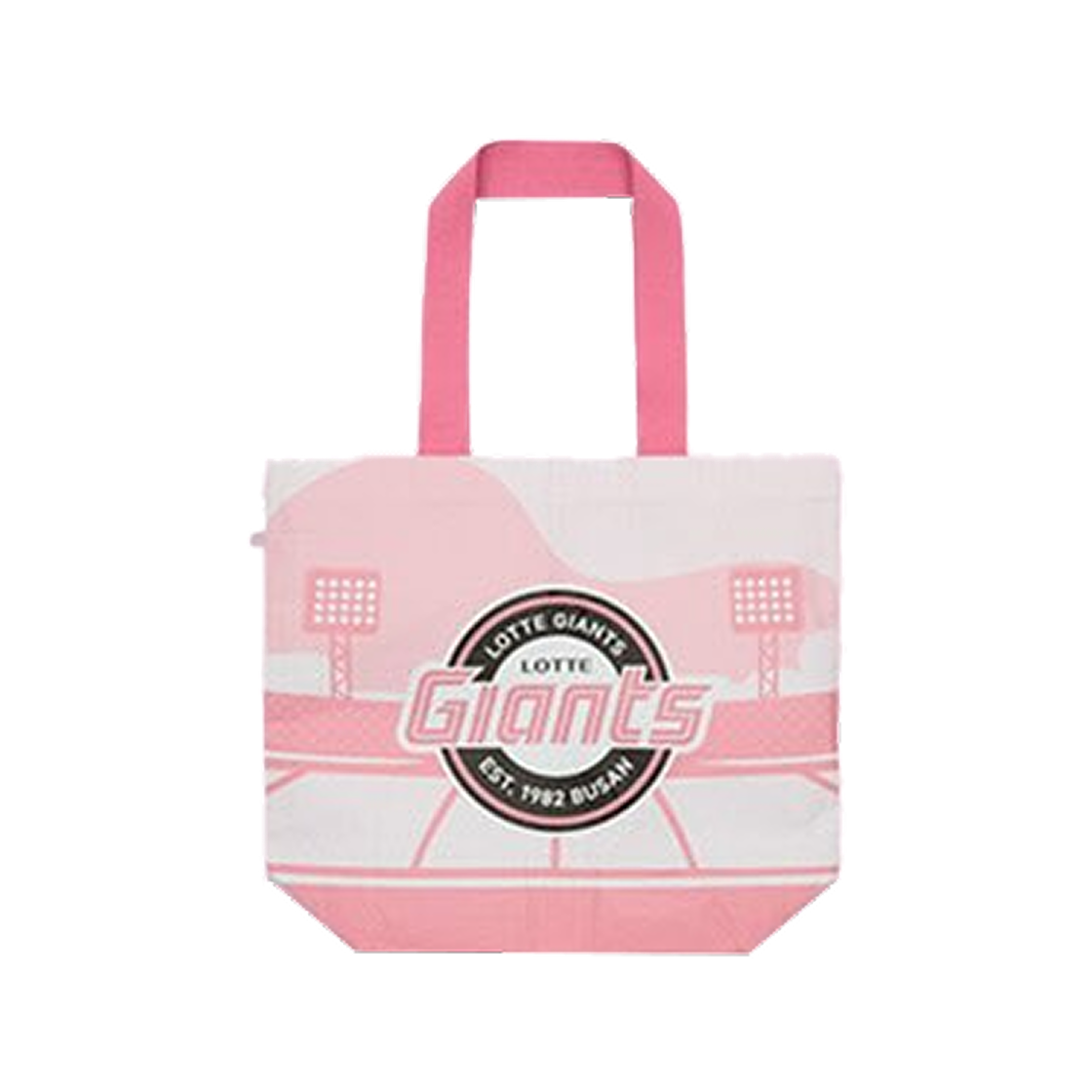 롯데 자이언츠 x 파워퍼프걸 타포린백 핑크 화이트(Lotte Giants x Powerpuff Girls Tarpaulin Bag Pink White) - 2