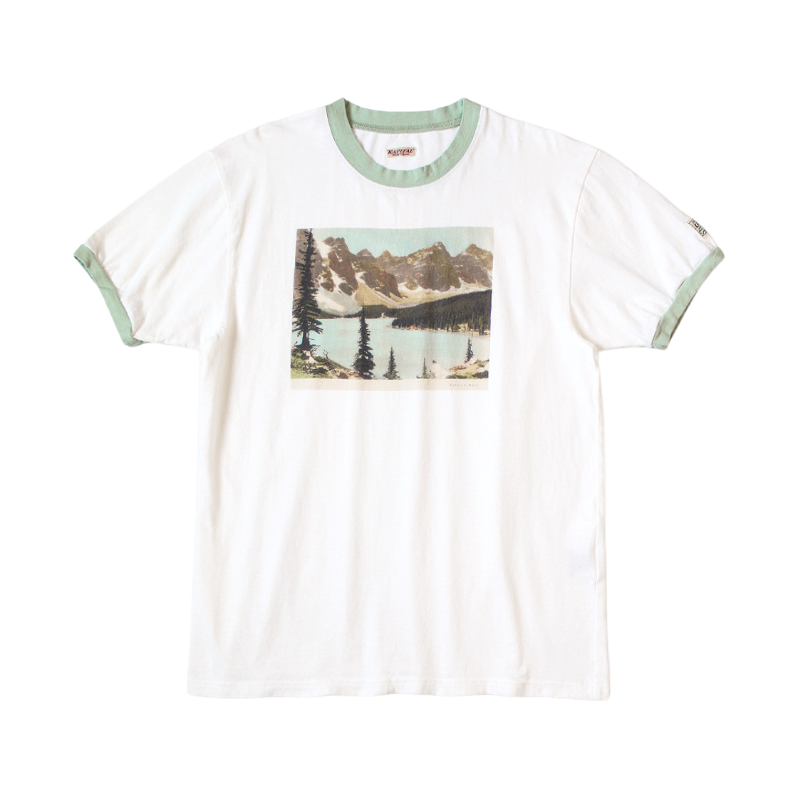 캐피탈 텐지쿠 샘보 레이크 20 링거 티셔츠 화이트(Kapital Tenzagu Sambo Lake 20 Ringer T-Shirt White) - 1