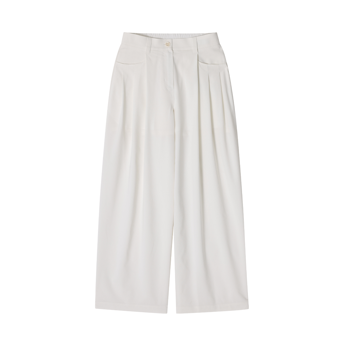 WI3PT318WH (W) SONGZIO Level Volume Linen Pants White