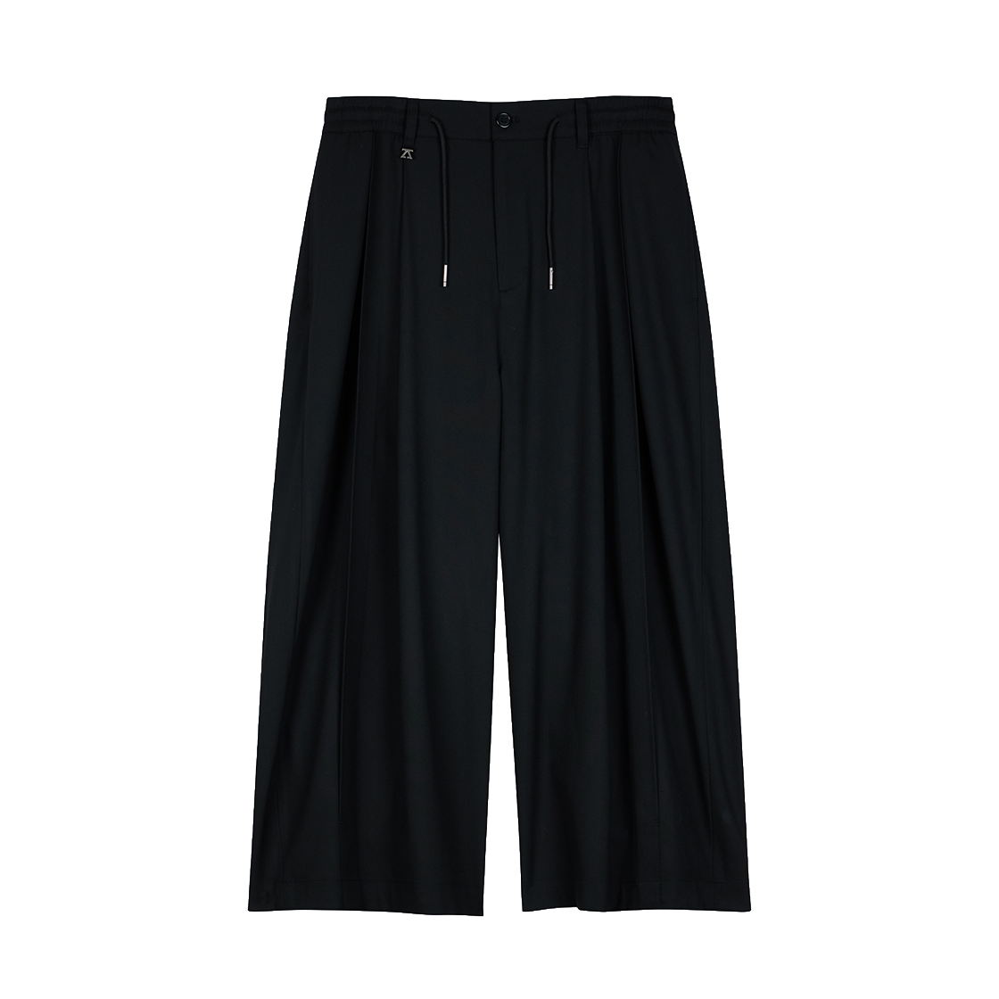 지오송지오 와이드 크롭 팬츠 블랙 ZI2PT207BK(ZIOSONGZIO Wide Crop Pants Black) - 1