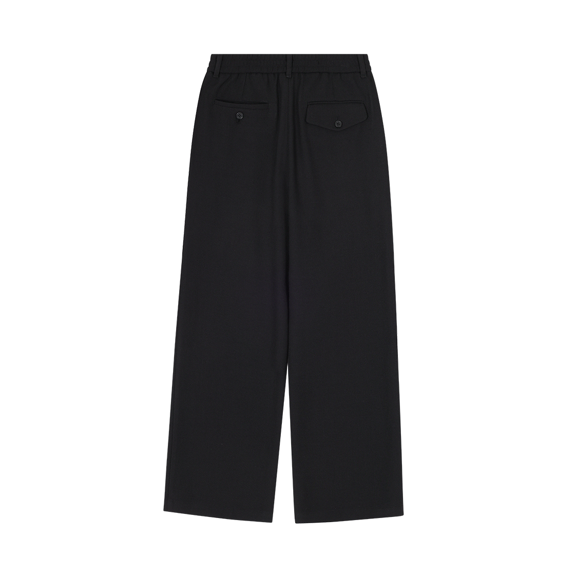 (W) 송지오 세미 플레어 린넨 팬츠 블랙((W) SONGZIO Semi Flare Linen Pants Black) - 2