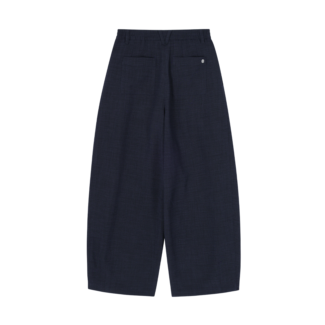 (W) 송지오 커브 다트 린넨 팬츠 네이비((W) SONGZIO Curved Dart Linen Pants Navy) - 2
