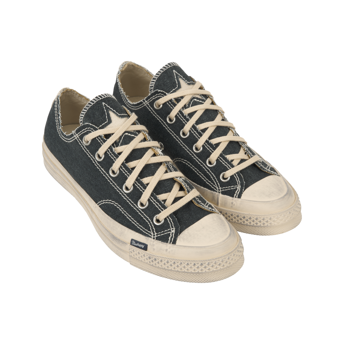 컨버스 x 매드해피 척 70 로우 블랙 내츄럴 아이보리(Converse x Madhappy Chuck 70 Ox Black Natural Ivory) - 4