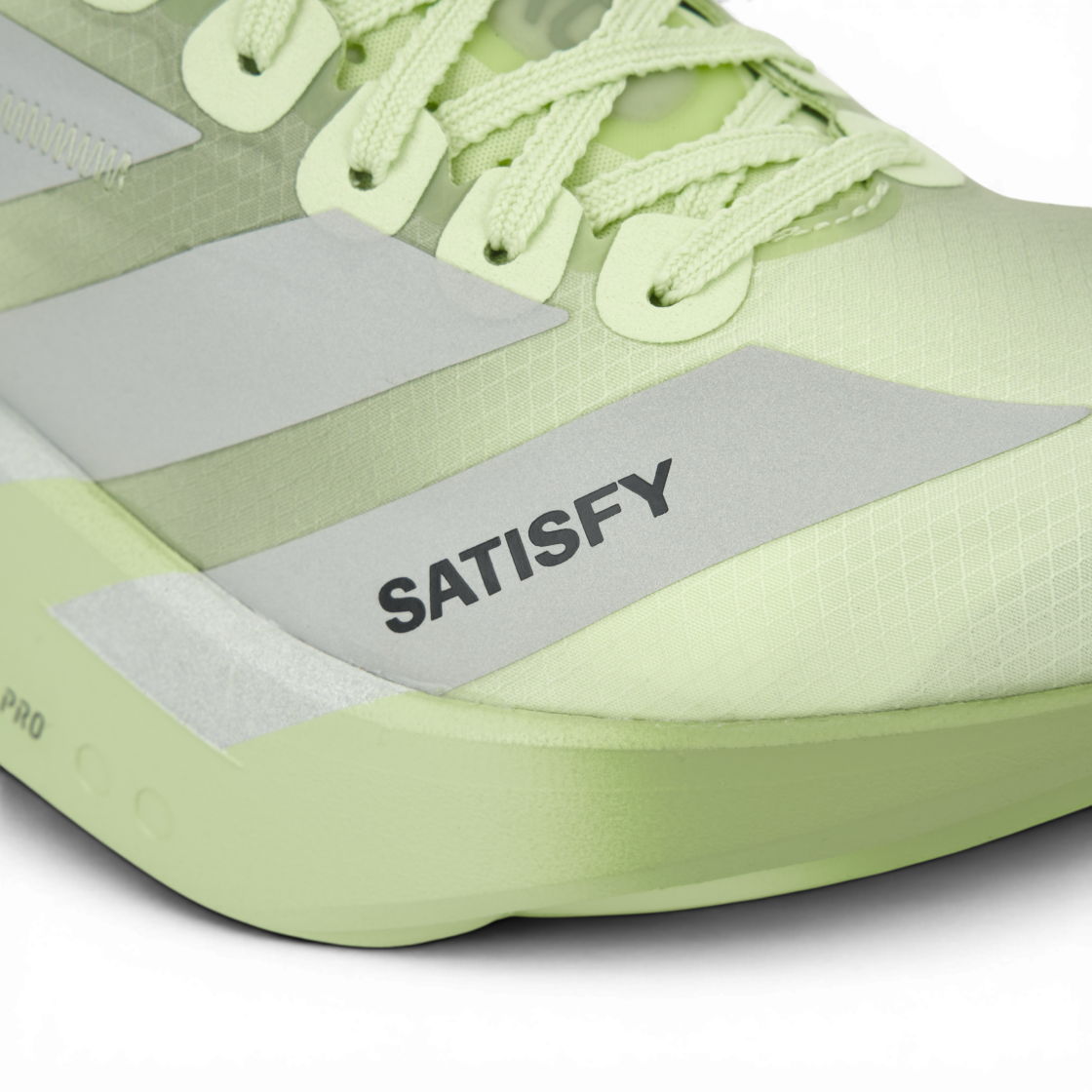 아디다스 x 새티스파이 아디제로 아디오스 프로 4 텐트 그린 매트 실버(Adidas x Satisfy Adizero Adios Pro 4 Tent Green Matte Silver) - 7