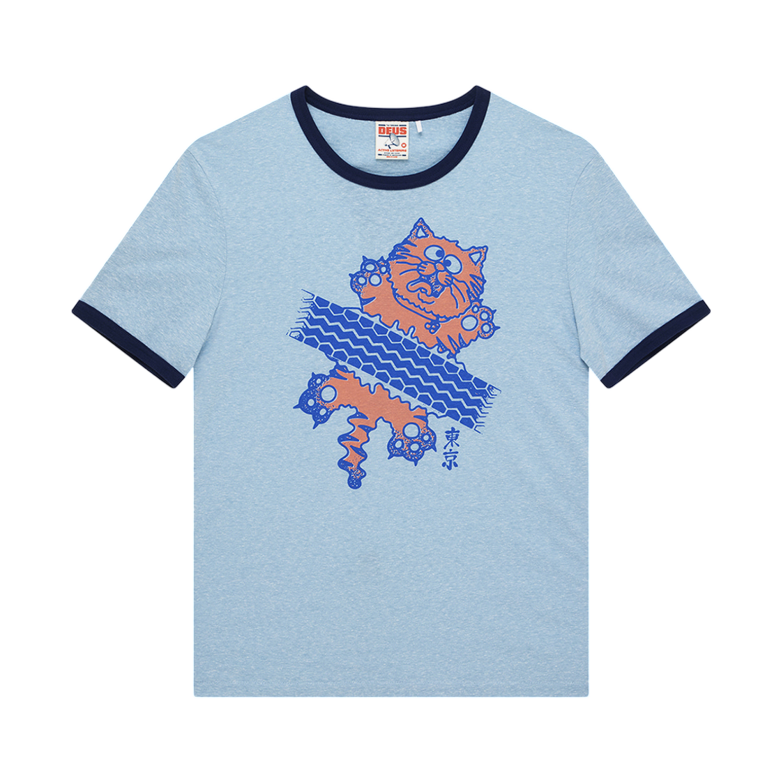D261UTS723 / D262UTS723-060 Deus Ex Machina Flat Out T-Shirt Blue
