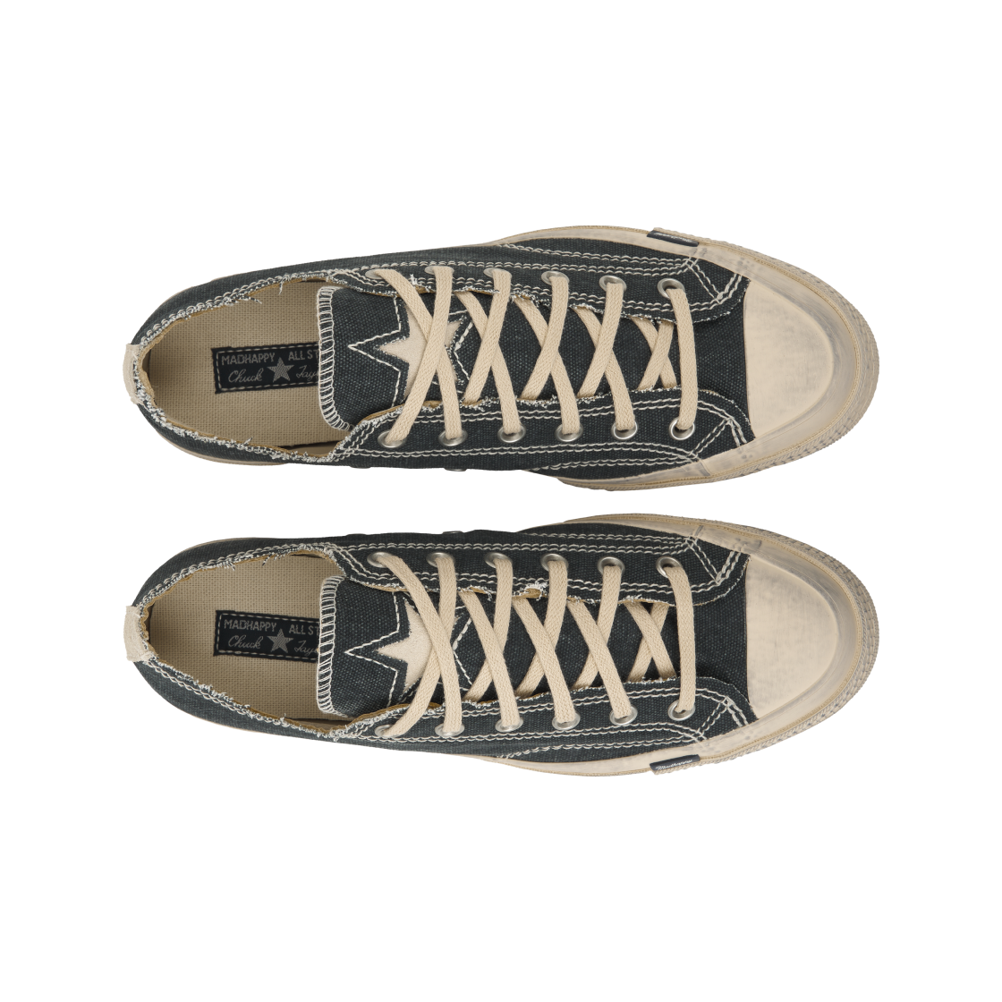 컨버스 x 매드해피 척 70 로우 블랙 내츄럴 아이보리(Converse x Madhappy Chuck 70 Ox Black Natural Ivory) - 5
