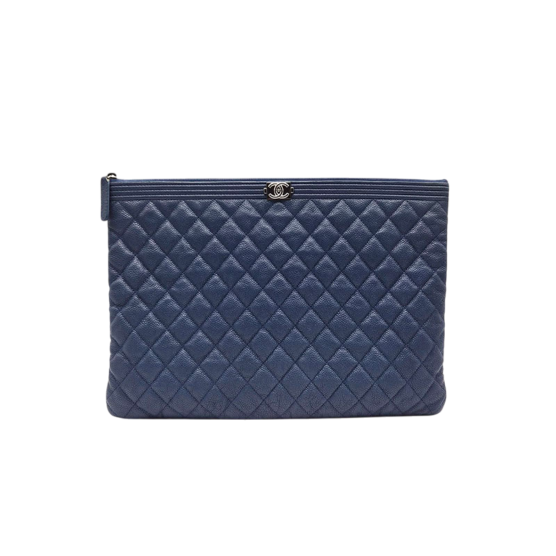 샤넬 캐비어 보이 클러치 라지 L955356(Chanel Caviar Boy Clutch Large L955356) - 1