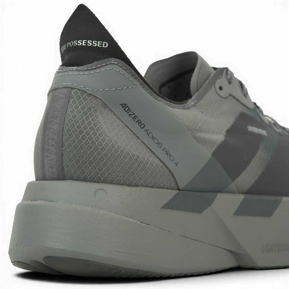 아디다스 x 새티스파이 아디제로 아디오스 프로 4 코어 블랙 그레이 파이브(Adidas x Satisfy Adizero Adios Pro 4 Core Black Grey Five) - 8
