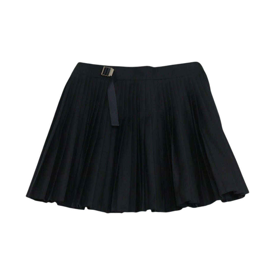 IT5WSKD3NKV9 Dior Black Cotton Pleated Mini Skirt