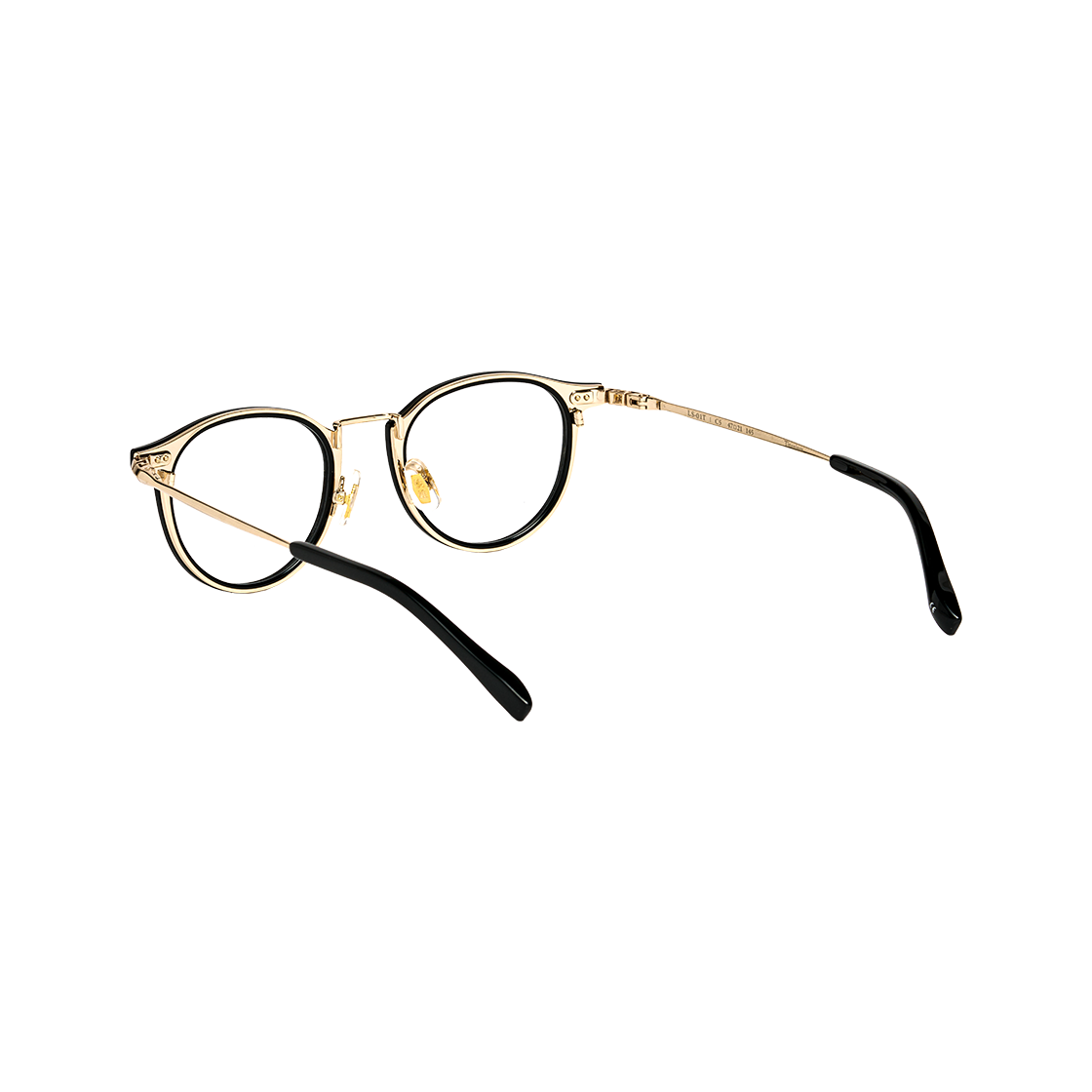 테츠오아이웨어 Ls-01t 콤비테 C6 블랙 & 골드(TETSUO EYEWEAR Ls-01t C6 Black & Gold) - 3