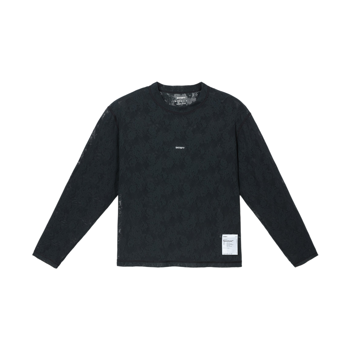 21033-00001 (W) Satisfy Spacelace Long T-Shirt Black